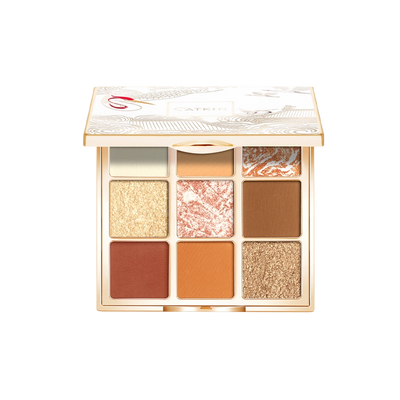 Cappuccino Eyeshadow Palettes, Matte and Shimmer 9-Color