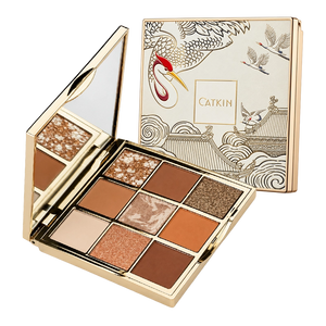 Cappuccino Eyeshadow Palettes, Matte and Shimmer 9-Color