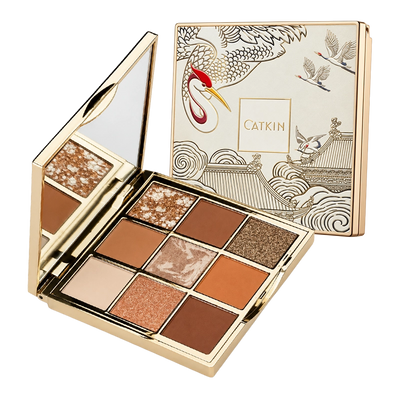 Cappuccino Eyeshadow Palettes, Matte and Shimmer 9-Color
