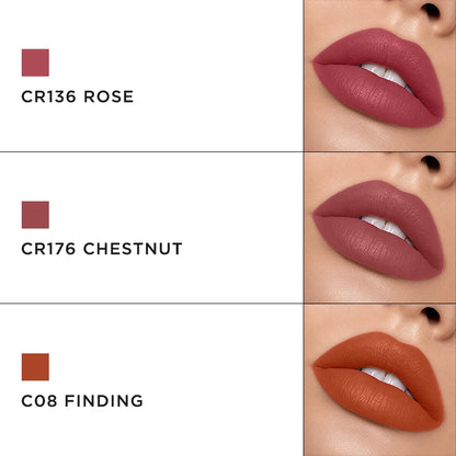 (CR176) Chestnut, (CR136) Rose, (C08) Finding
